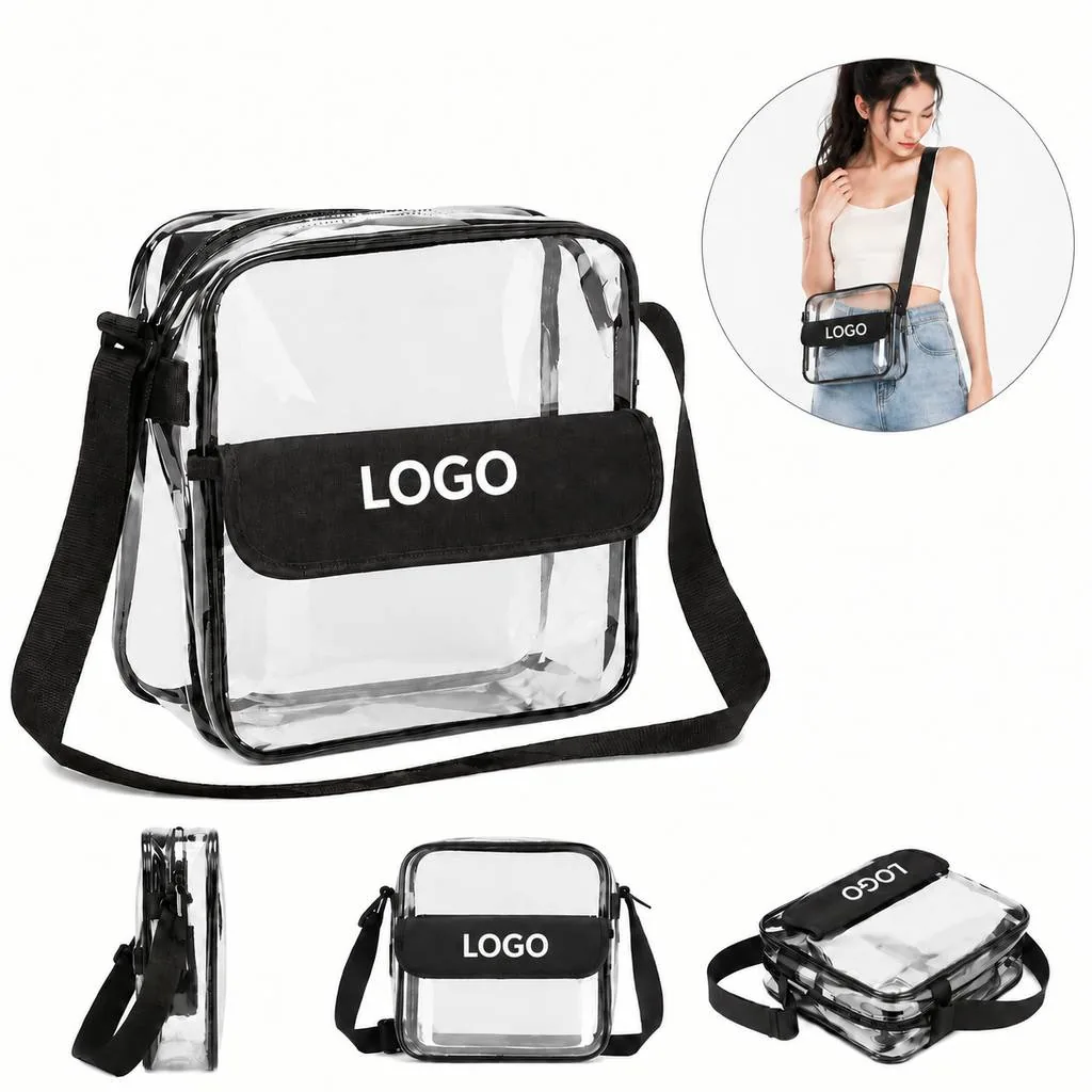 Transparent PVC Shoulder Bag for Daily Use
