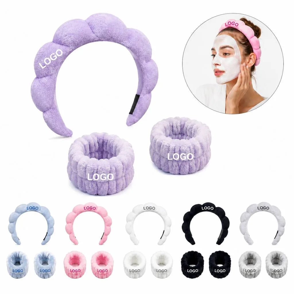 Soft Cotton Terry Cloth Skincare Headband for Spa