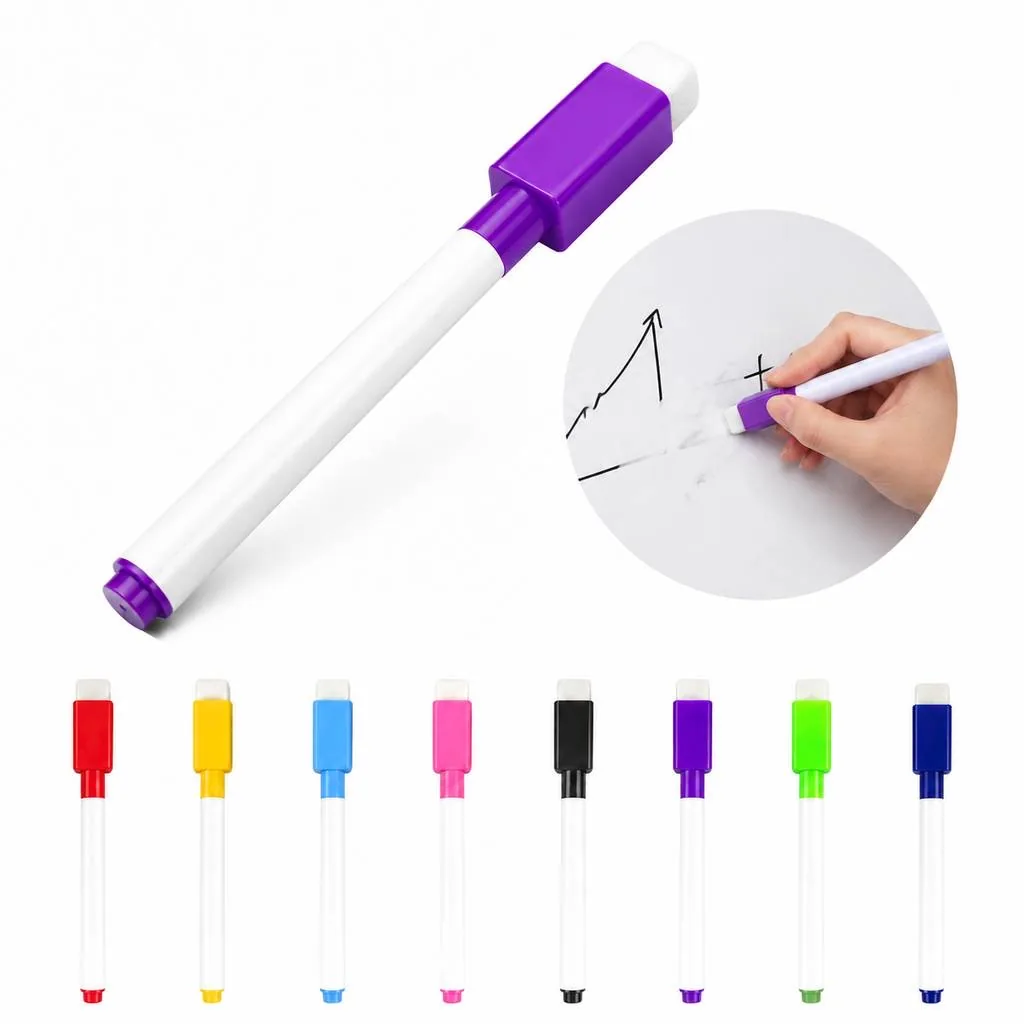 Dry-Erase Marker Cap Eraser Felt Tip Refill 2