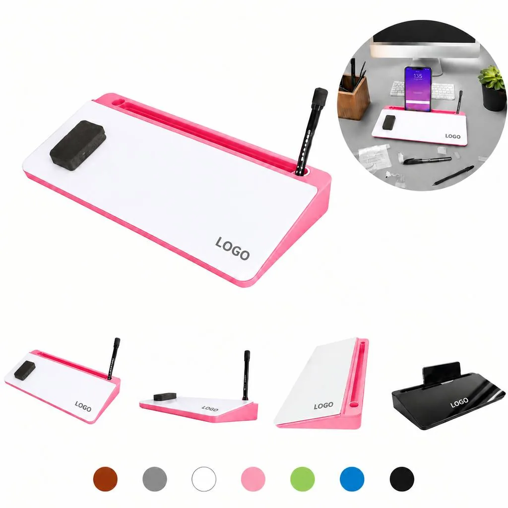 Clear Tempered Glass Dry-Erase Desktop Memo Board