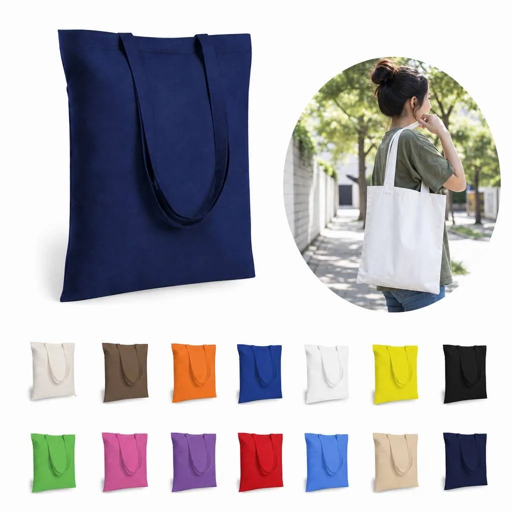 Water-Resistant Canvas Tote for Reusable Grocery Shopping 2