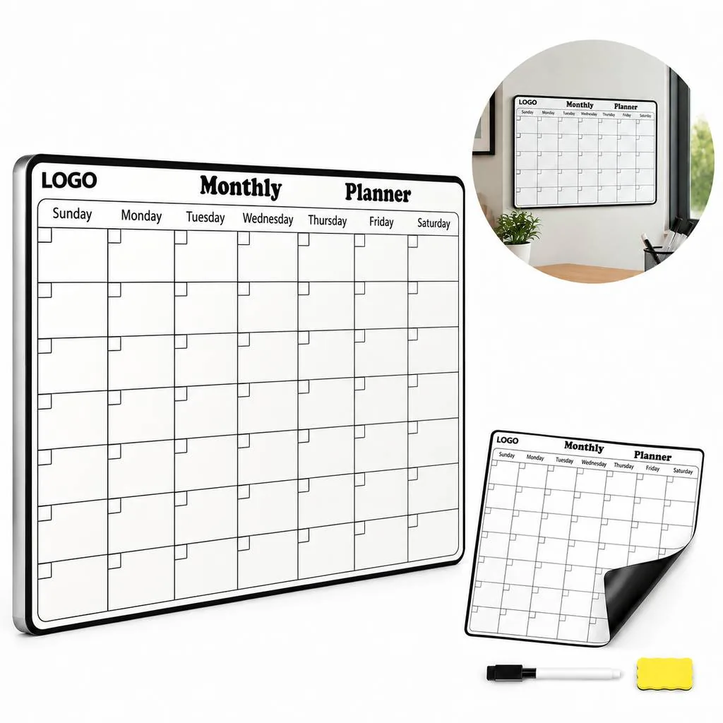 Magnetic Dry-Erase Memo Board for Kitchen Notes