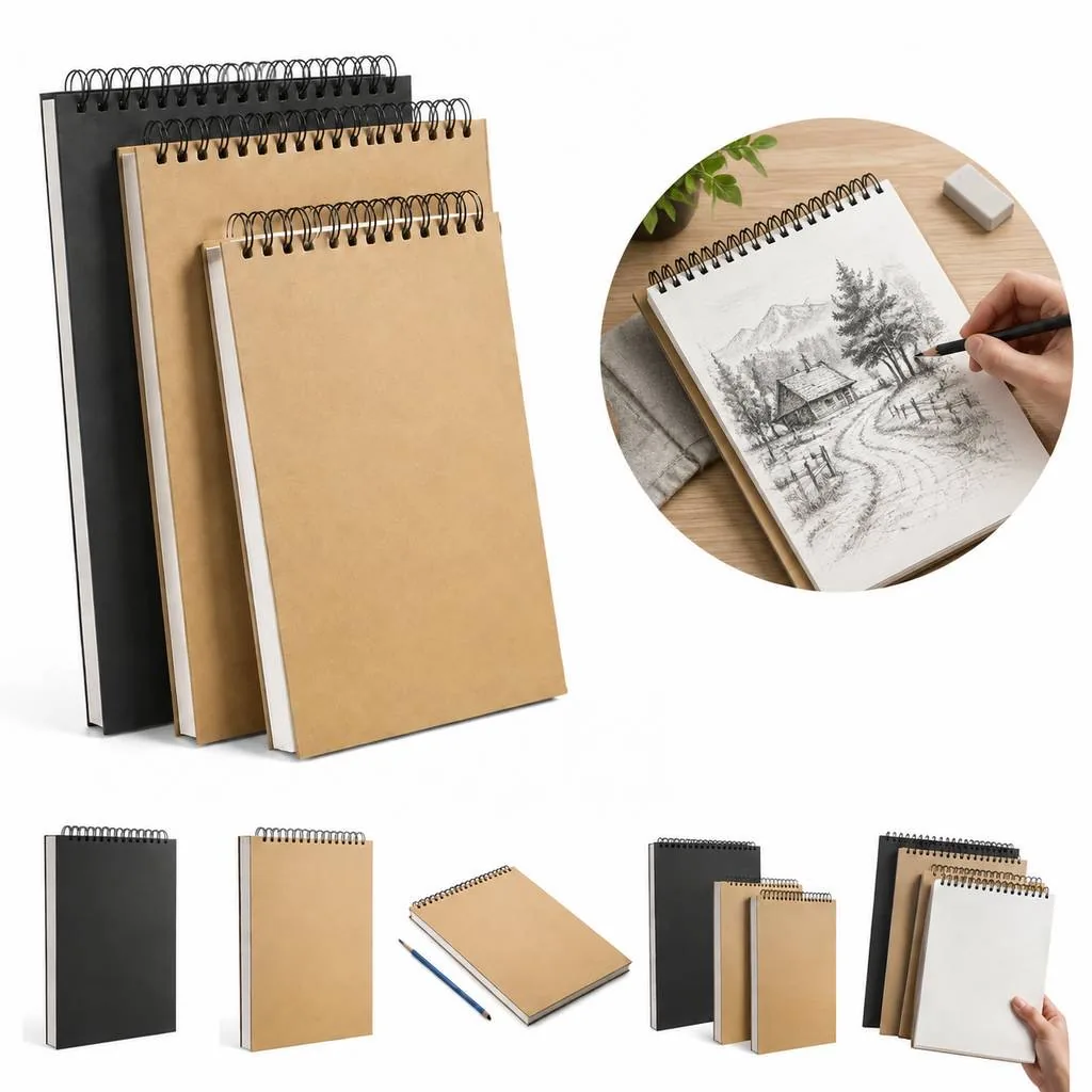 A4 Art Sketchbook with Hard Cover and Elastic Closure 2