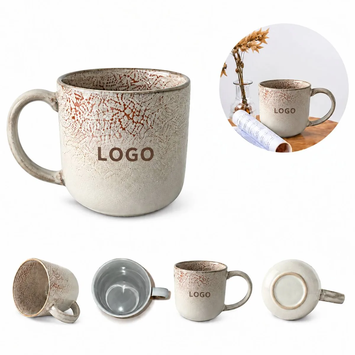 Leak-Resistant Ceramic Travel Mug for Office