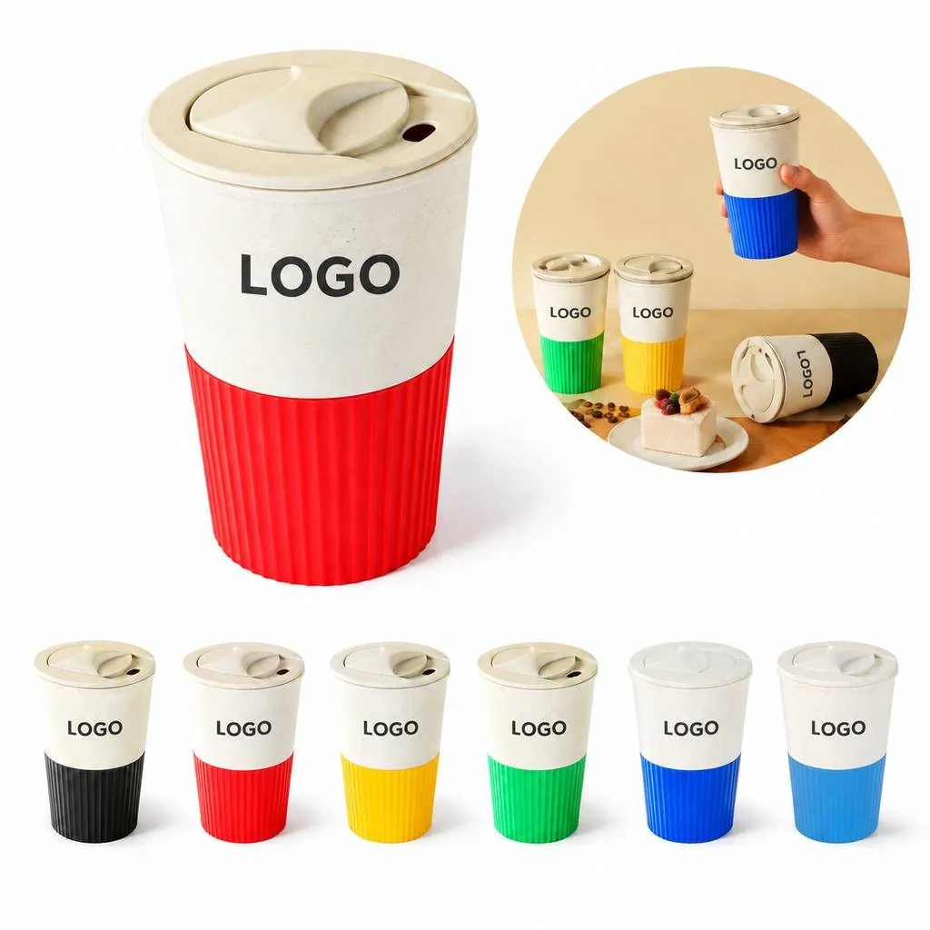 Eco-Friendly Wheat Straw Insulated Travel Cup