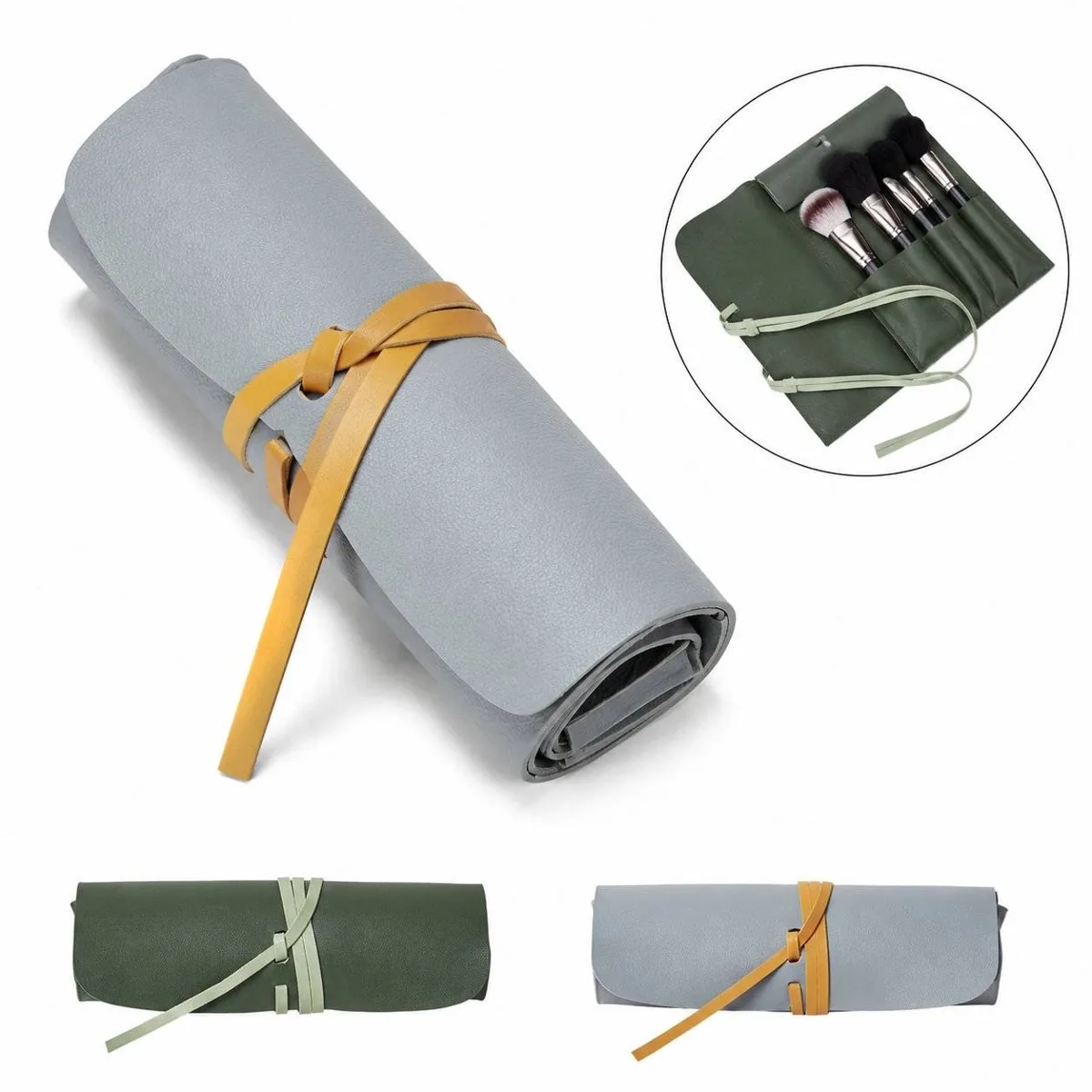 Portable Cosmetic Pouch with Compartments for Travel 2