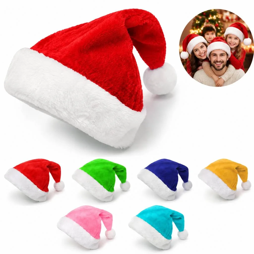 Festive Plush Winter Hat for Adults 2