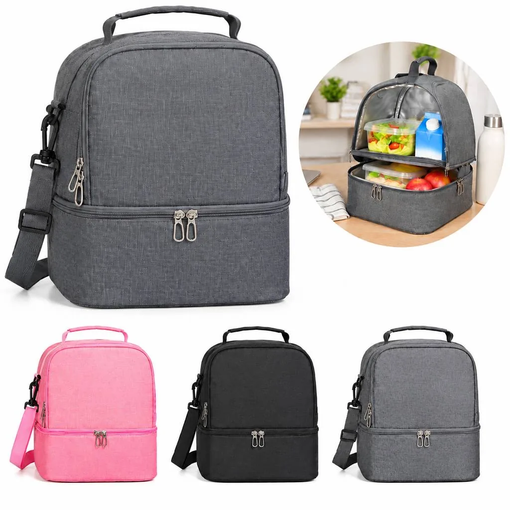 Waterproof Thermal Lunch Tote for Work School Picnics 2