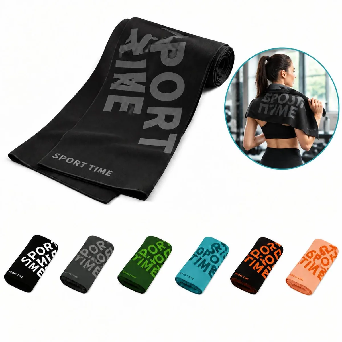 Quick-Dry Alphabet Print Cooling Towel for Gym Travel 2