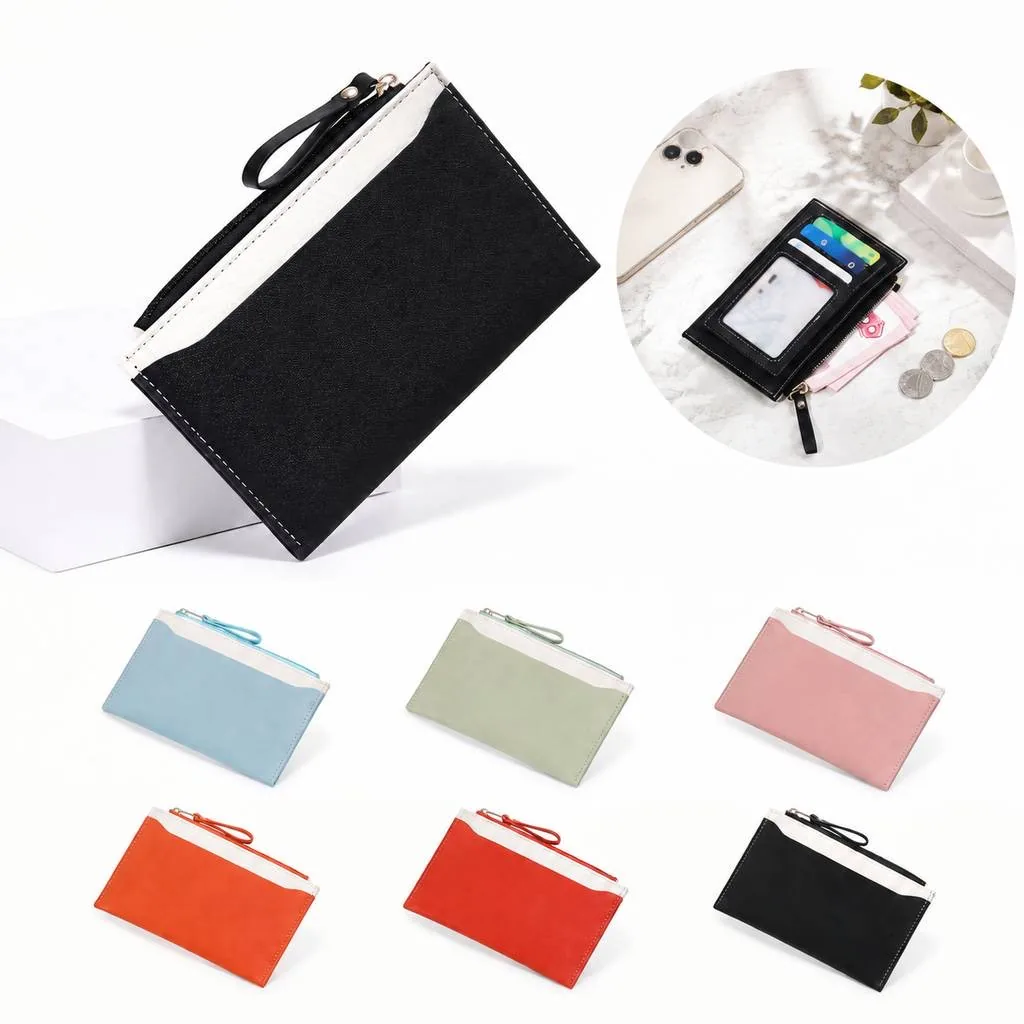 Ultra-Thin PU Card Holder with Snap Closure 2