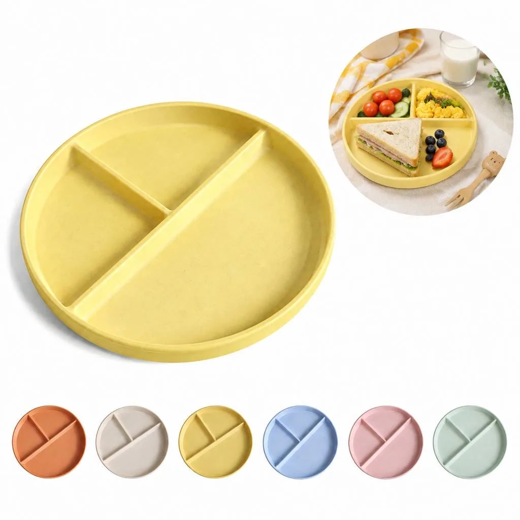 Eco-Friendly Disposable Wheat Straw Plates 2