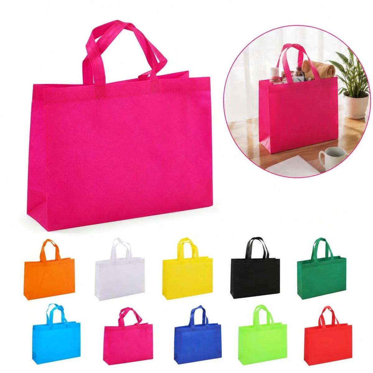 Customizable Spun-Bond Polypropylene Shopping Tote 2