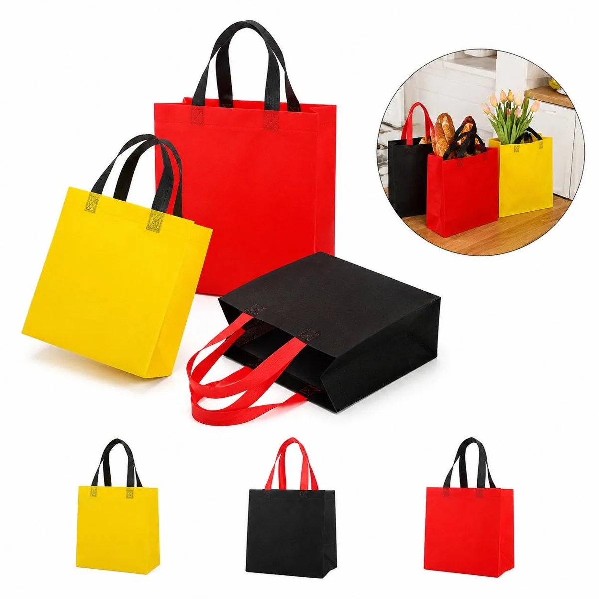 Eco-Friendly Foldable Nonwoven Shopping Tote Bags 2