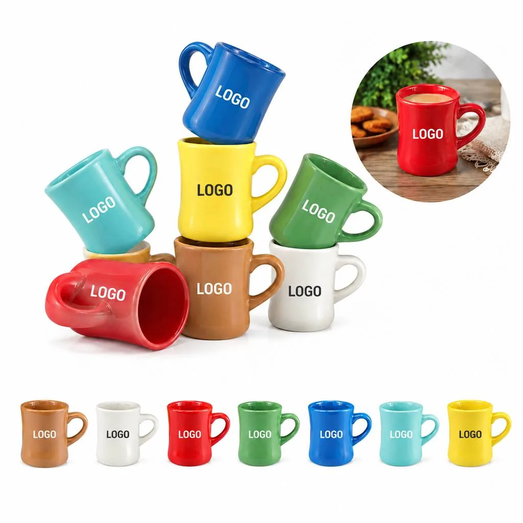 Solid Color Milky Ceramic Cup for Coffee and Tea
