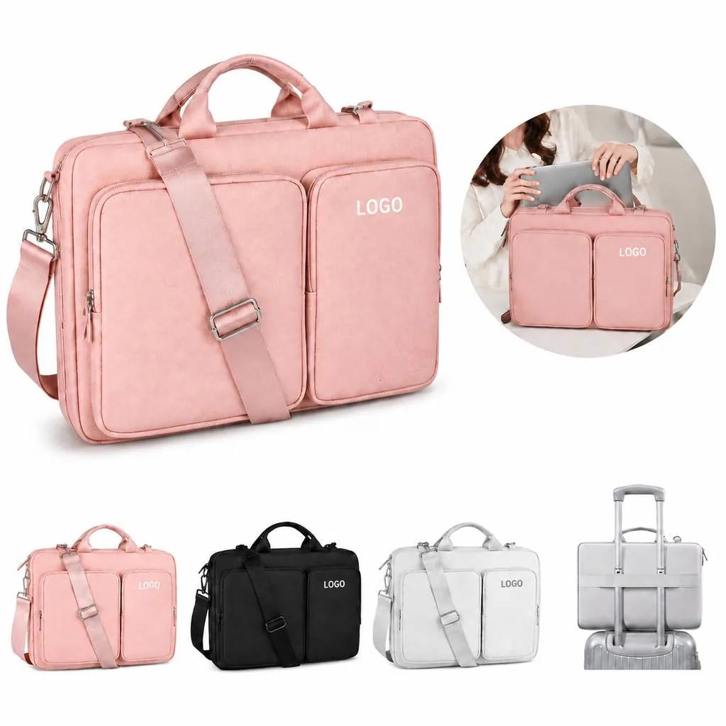 Padded Laptop Sleeve with Shoulder Strap up to 15.6