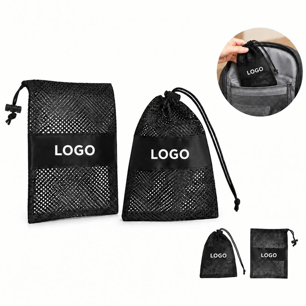 Diving Gear Mesh Drawstring Bag Quick-Dry Foldable