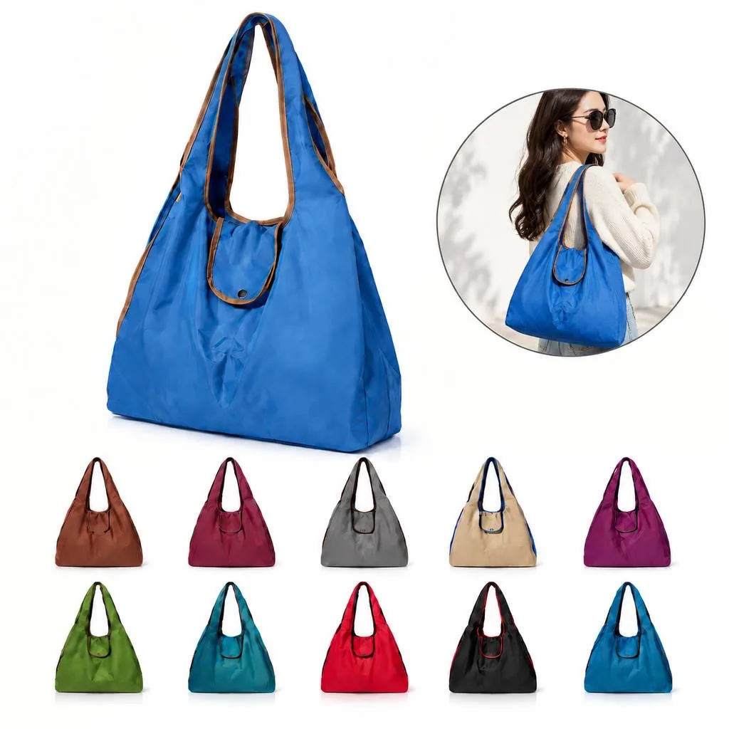Large Capacity Foldable Shopping Tote Reusable Grocery Bag 2