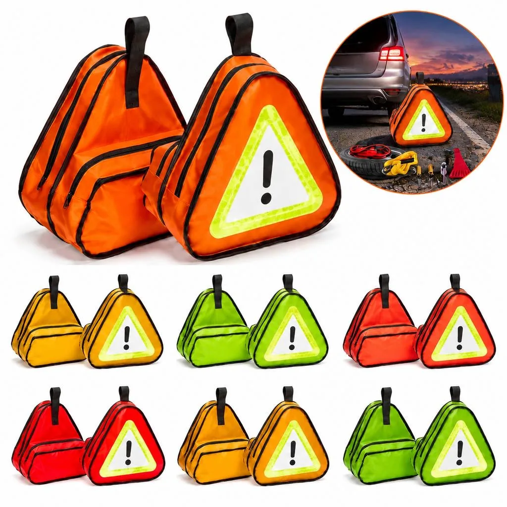 Car Roadside Emergency Aid Kit with Reflective Warning 2