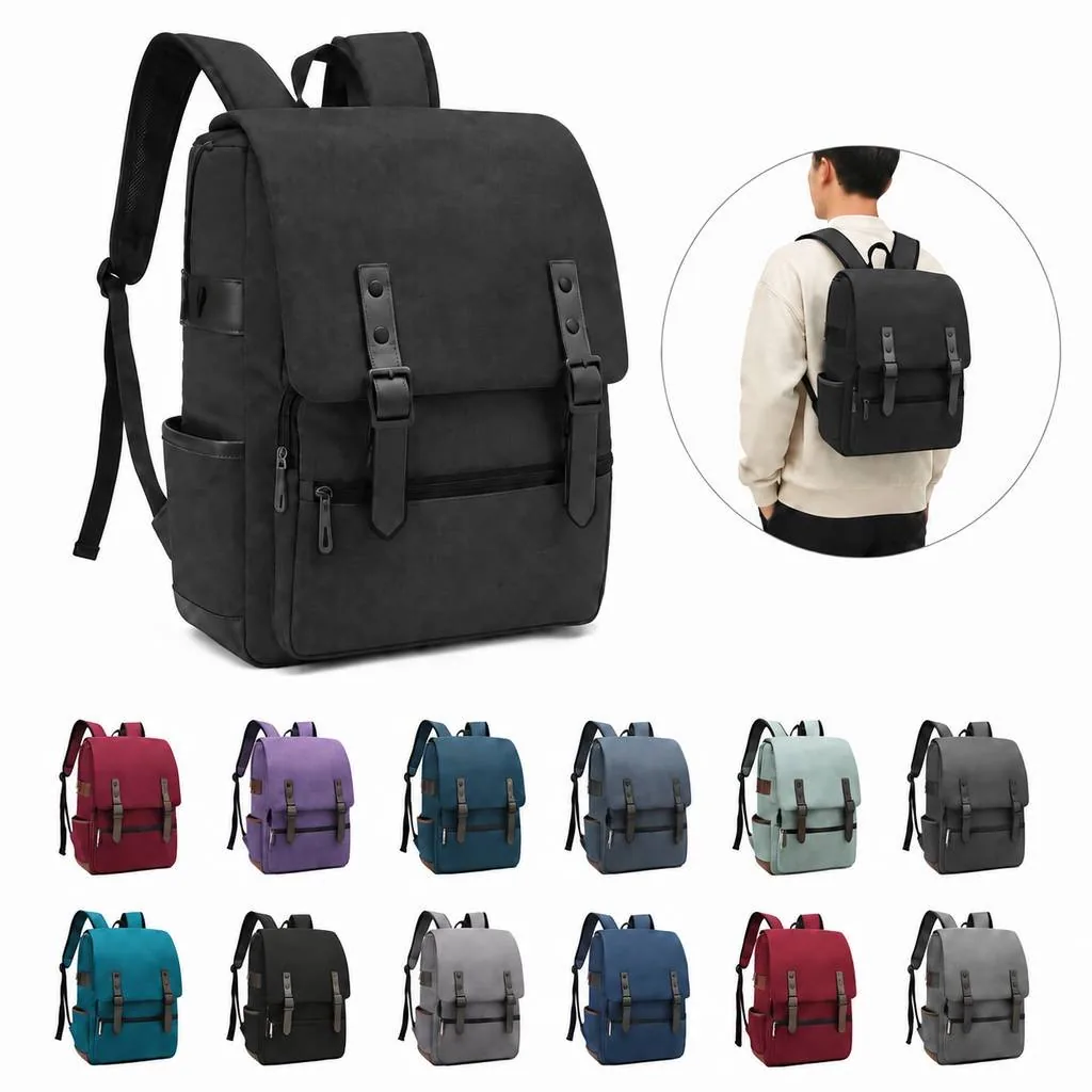 Water-Resistant Unisex School Backpack for College Students 2
