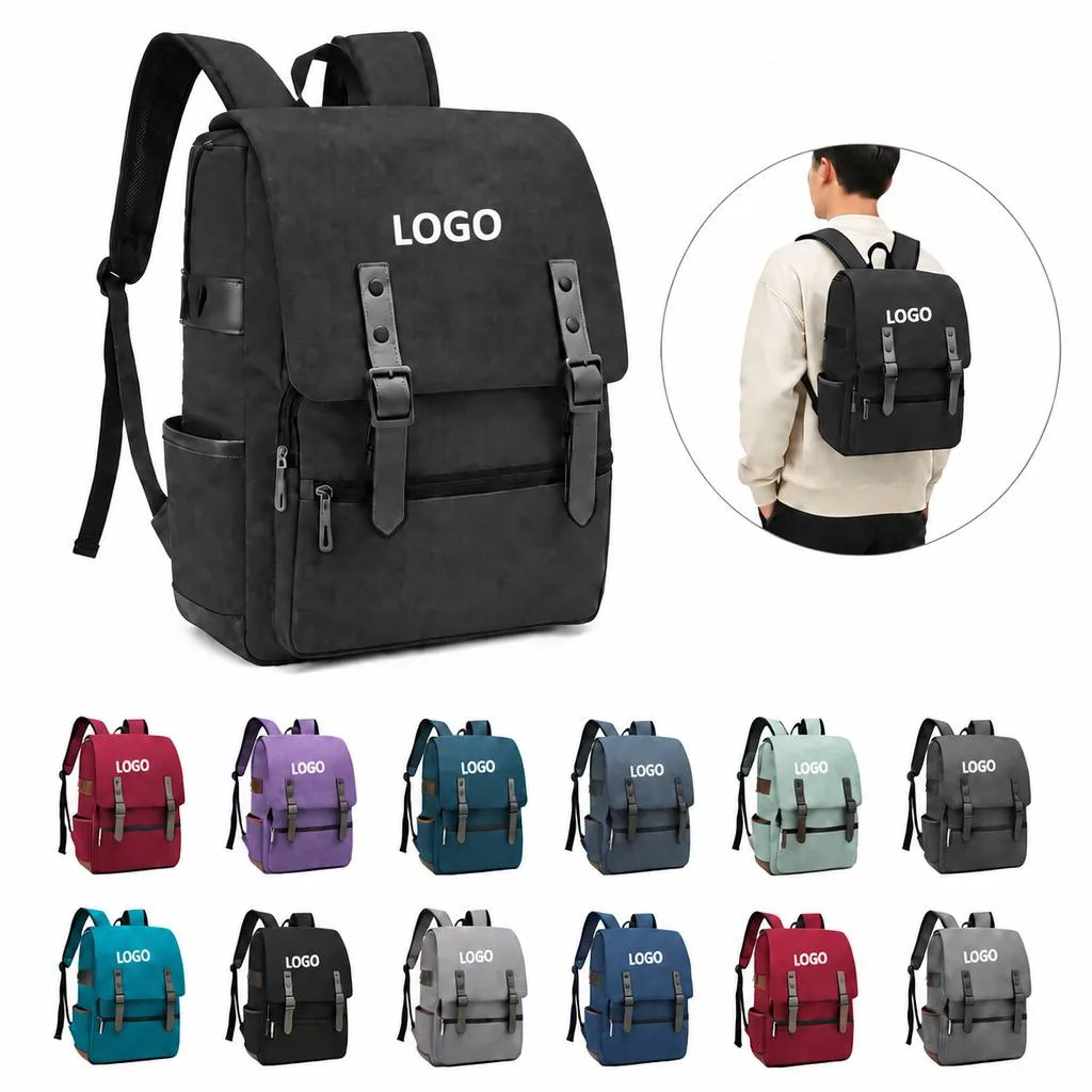 Water-Resistant Unisex School Backpack for College Students