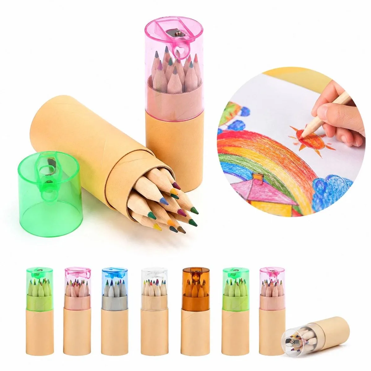 12-Color Water-Soluble Pencil Set for Watercolor Drawing 2