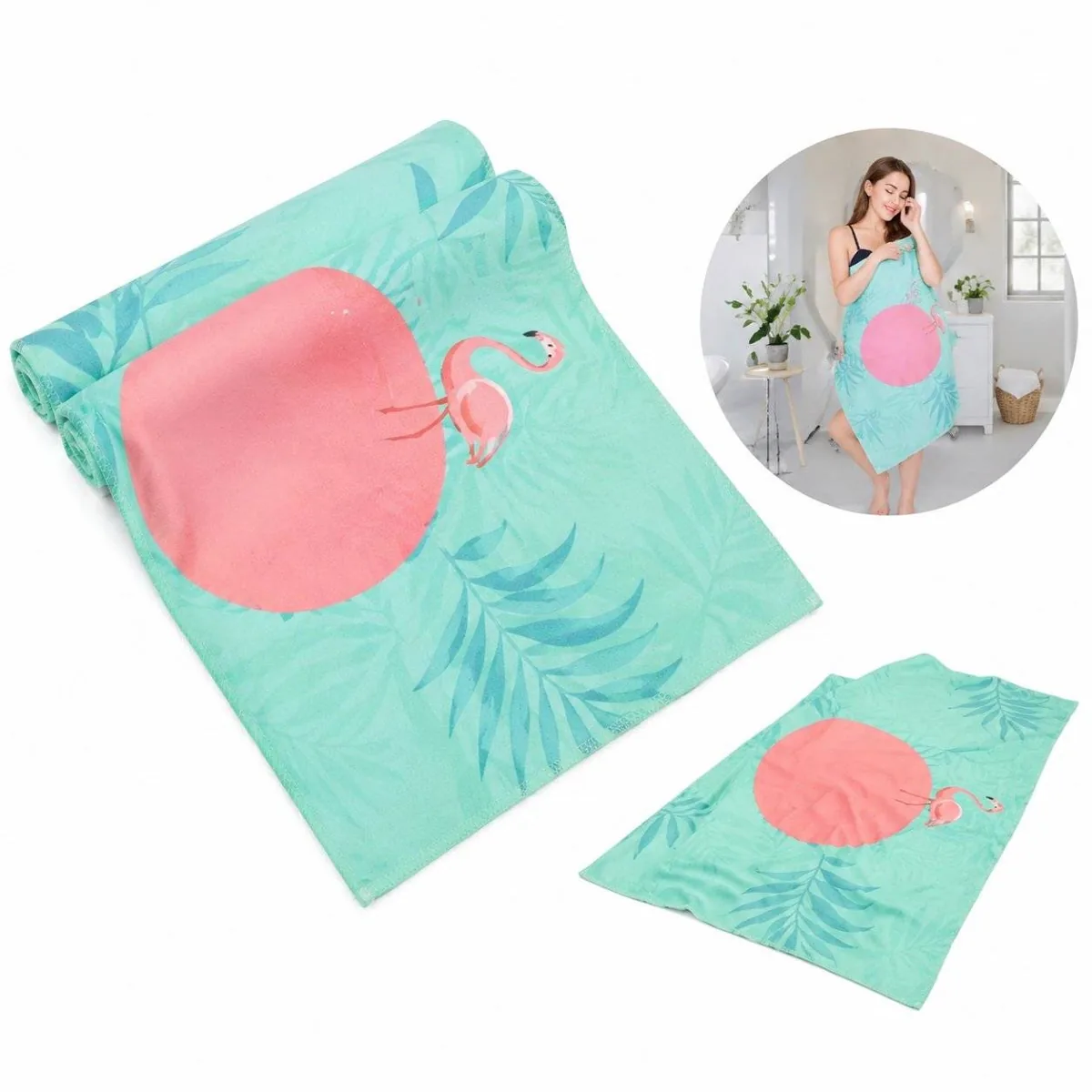 Colorful Quick-Dry Microfiber Towel Set for Gym and Travel 2