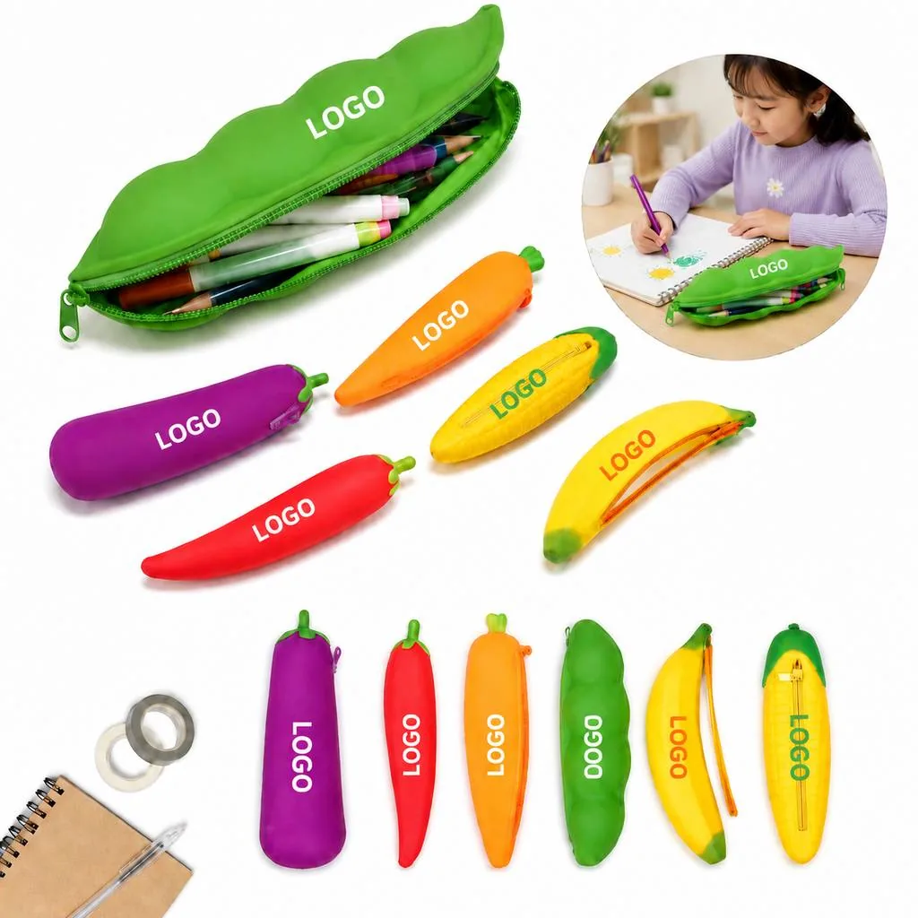 Fruit Design Silicone Coin Purse for Coins and Keys
