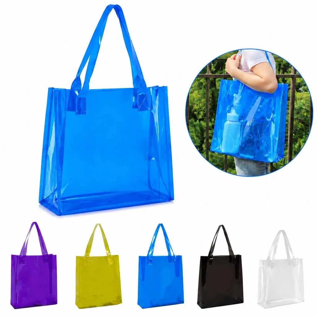 Transparent PVC Tote Bag for Daily Carry 2