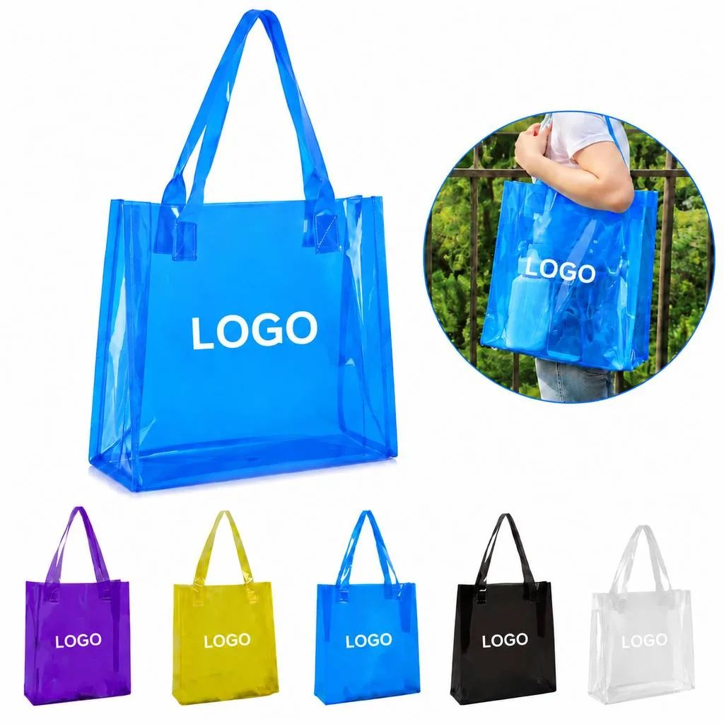 Transparent PVC Tote Bag for Daily Carry