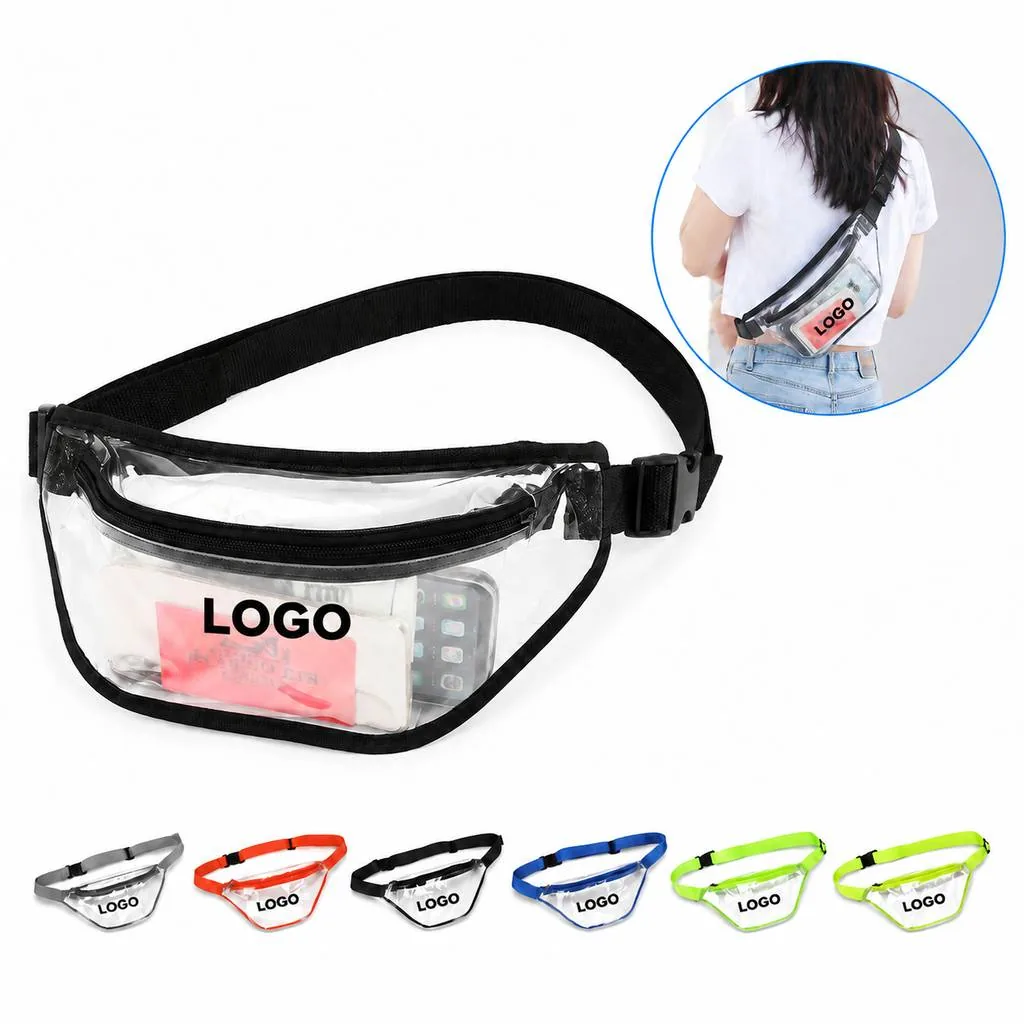 Transparent Waist Organizer Pouch with Adjustable Band