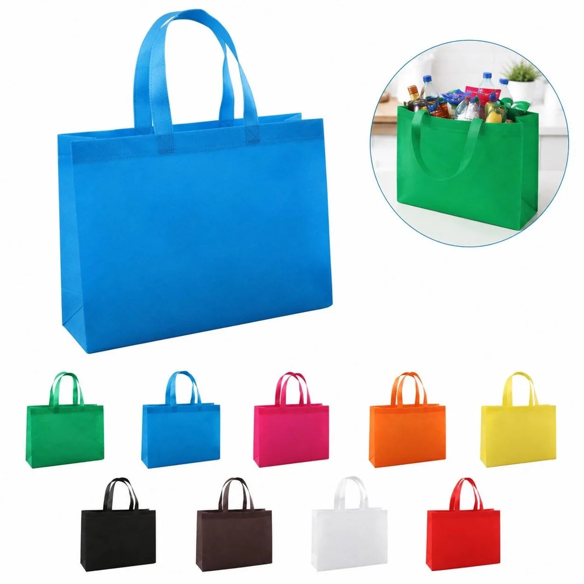 Reusable Spun-Bonded Polypropylene Shopping Tote Bag 2