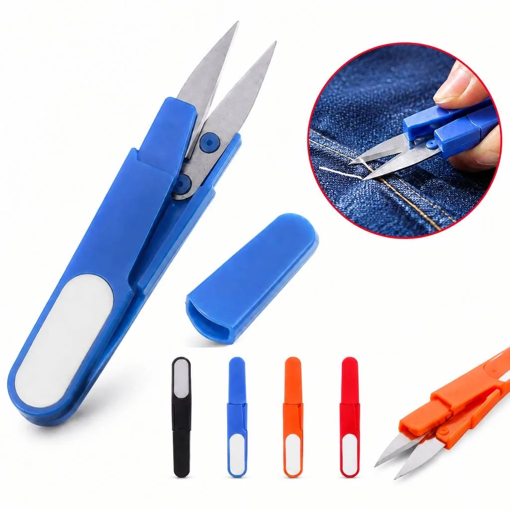 Compact Stainless Steel Scissors for Precise Cutting 2