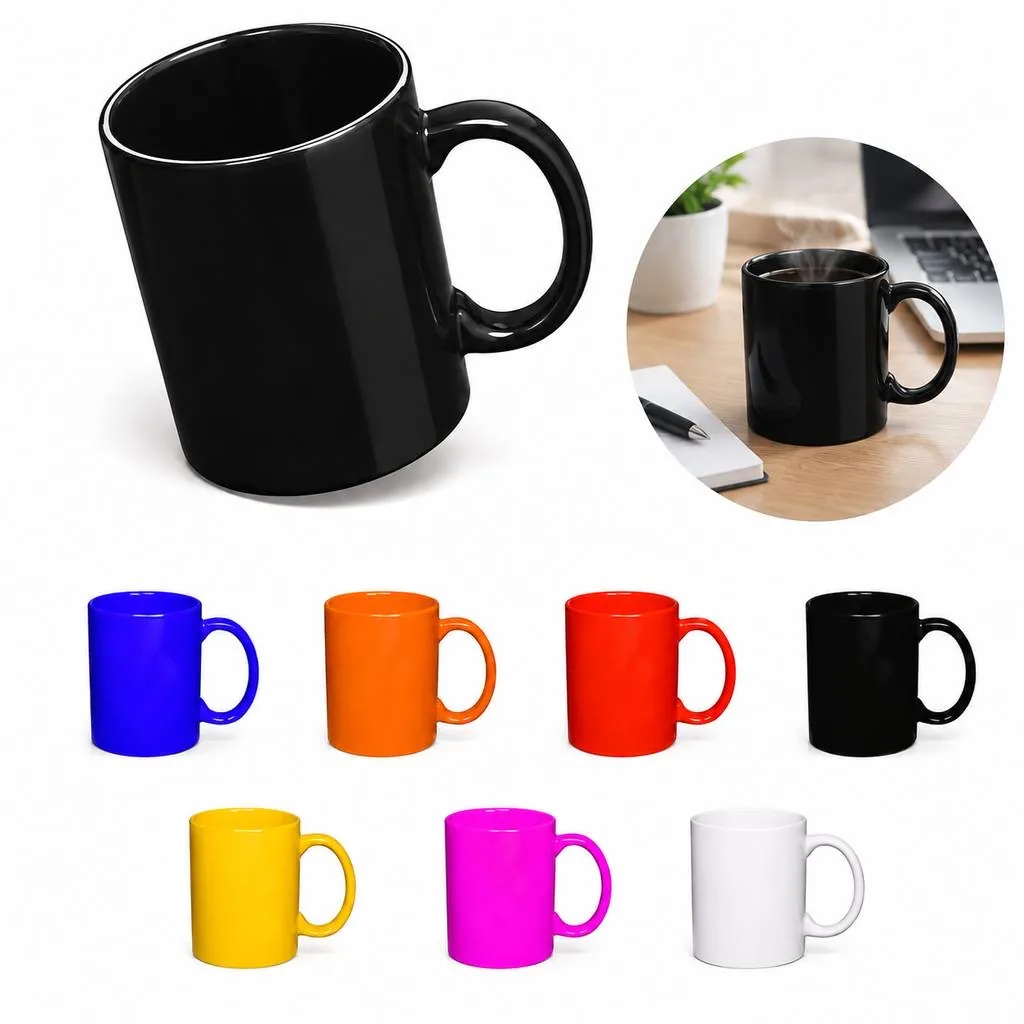 Colorful Sublimation Print Ceramic Coffee Mug Microwave Safe 2