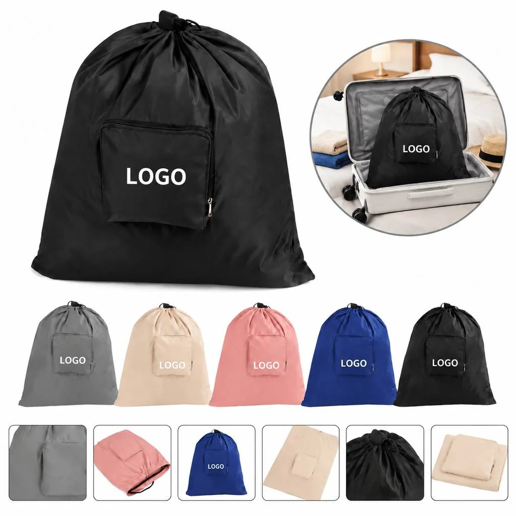 Portable Foldable Laundry Bag with Handle