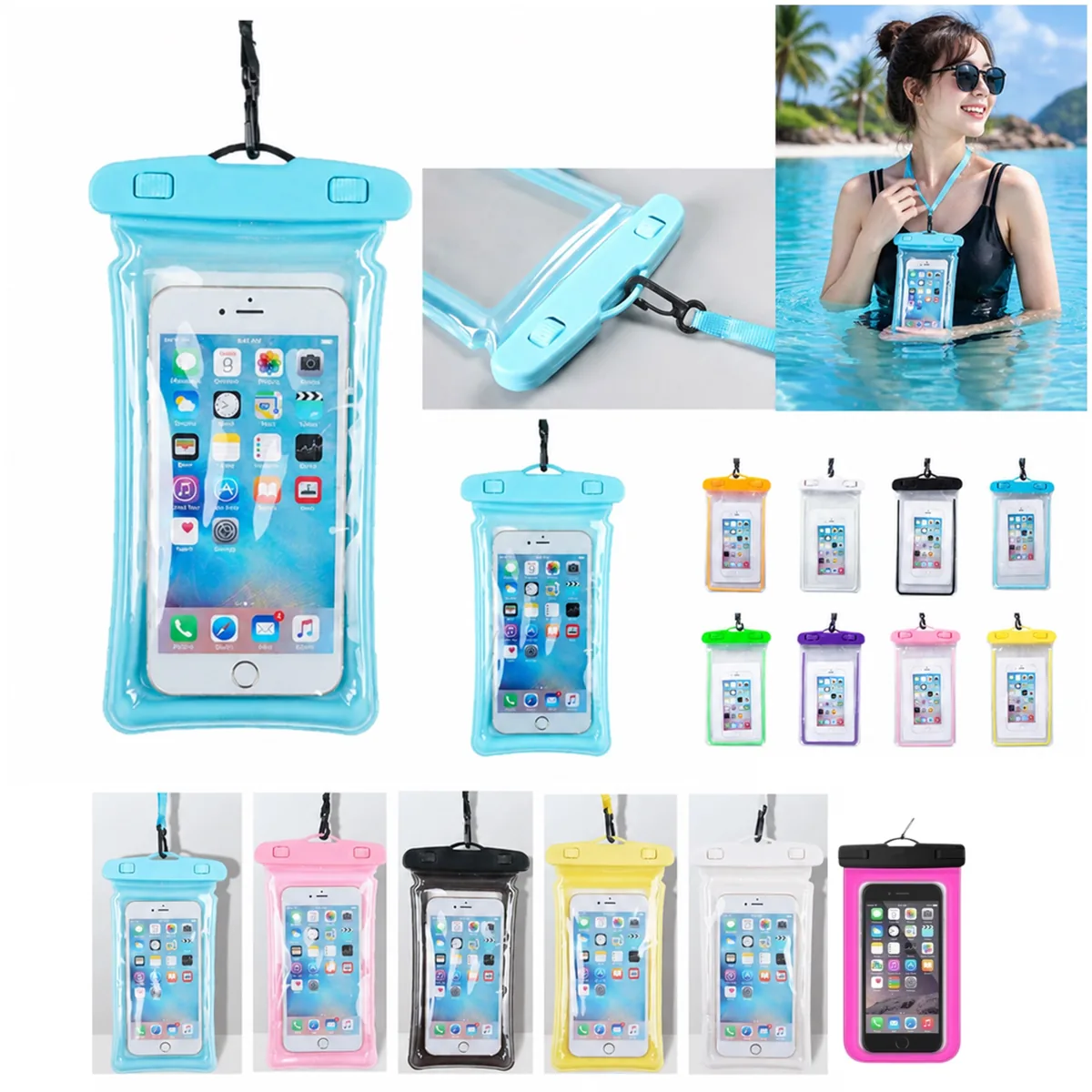 Water-Resistant Neck Pouch for Smartphones 2