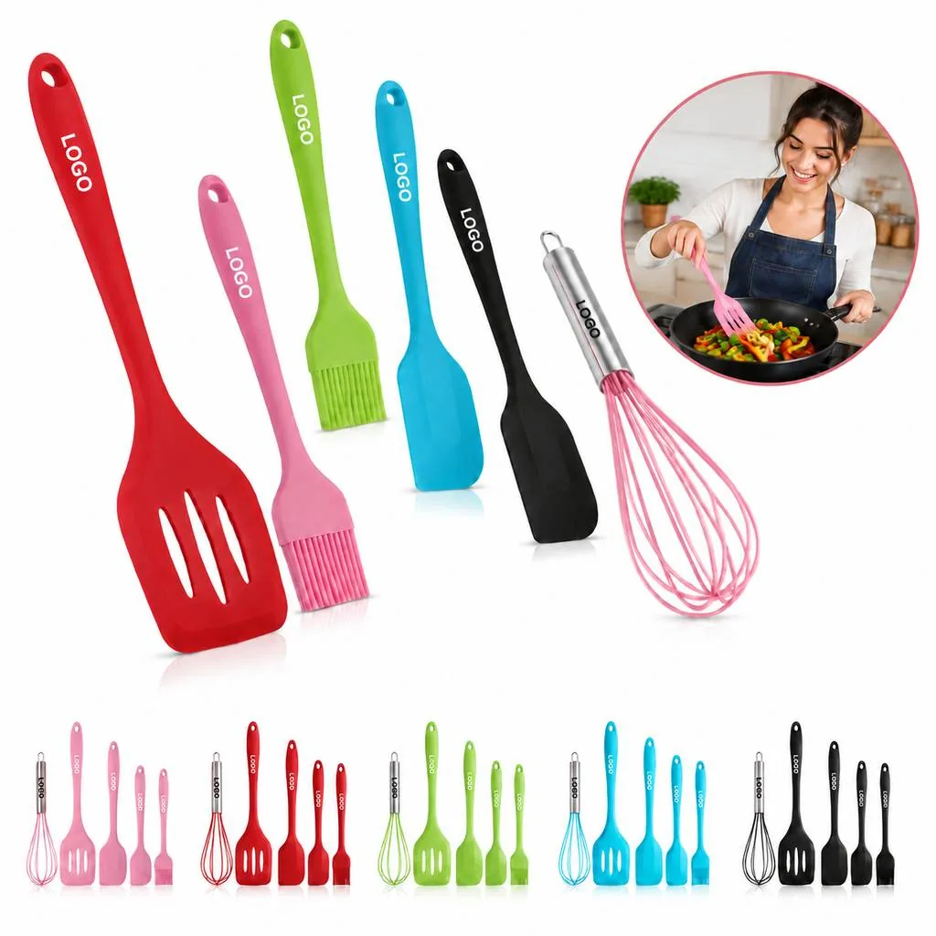 Heat-Resistant Silicone Kitchen Utensil Set