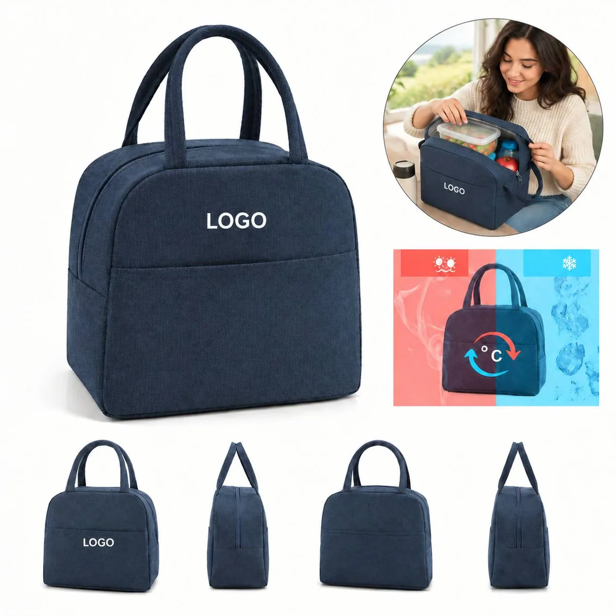 Portable Insulated Lunch Bag for Fresh Meals