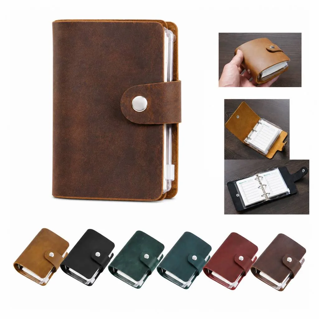 Genuine Cowhide Refillable Journal Notepad for Daily Use 2