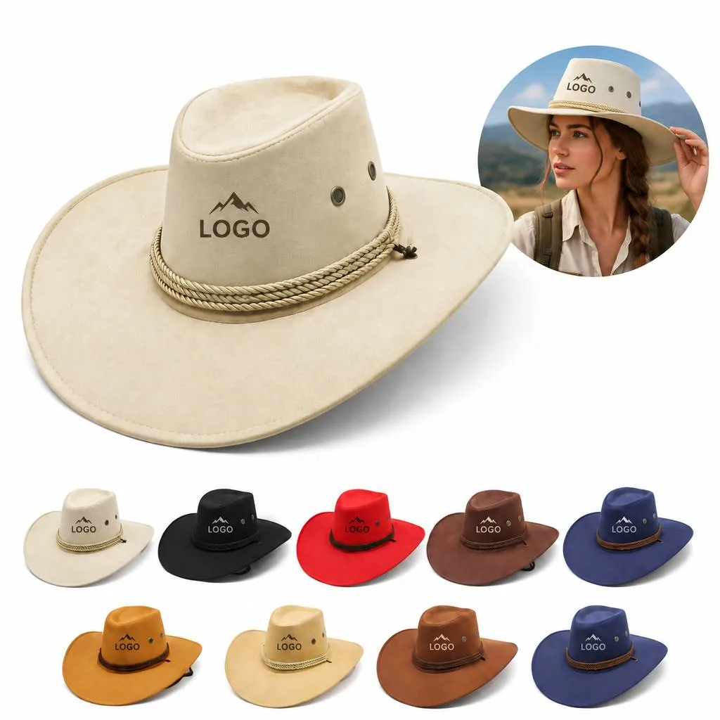 Retro Suede Hat with Textured Finish for Unisex