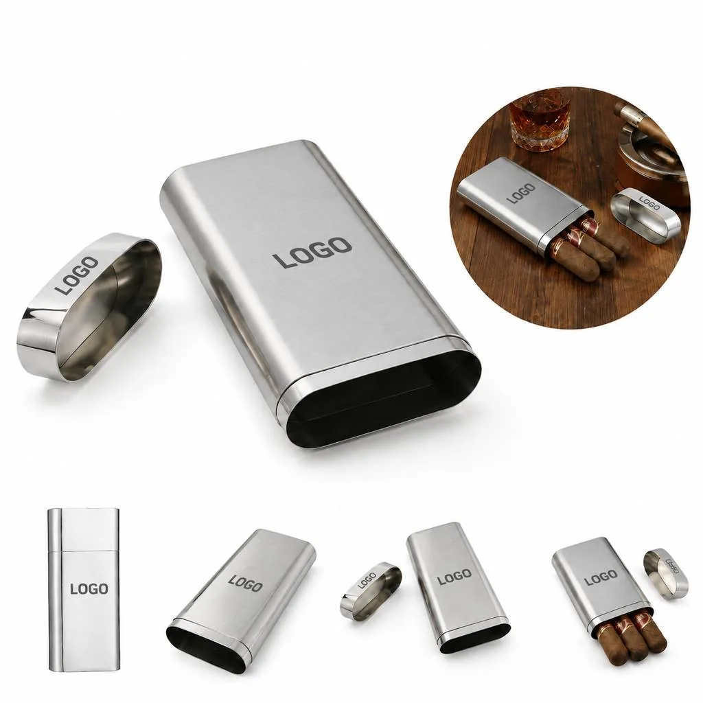 Portable Stainless Steel Cigar Travel Kit