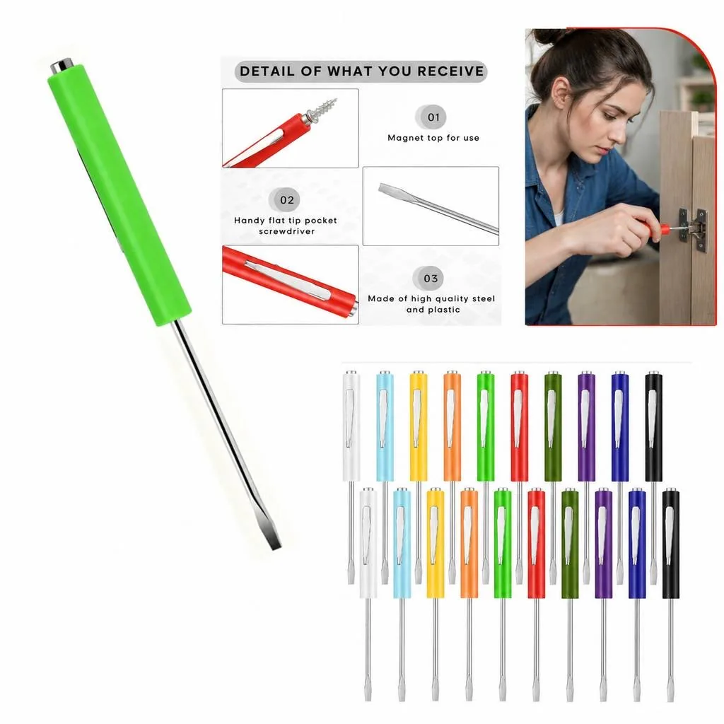 Versatile Steel Flathead Screwdriver for Home Repair 2