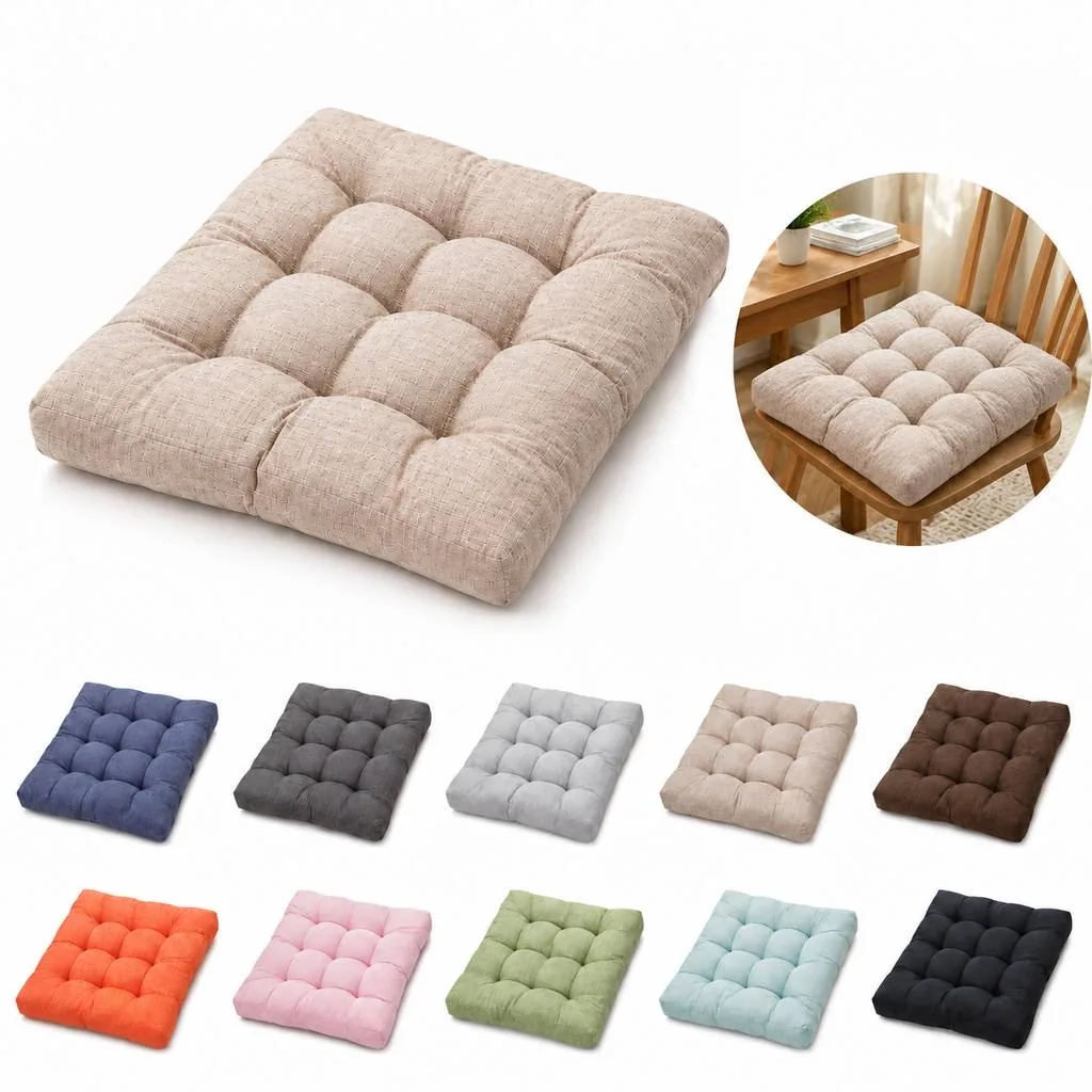 Ergonomic High-Density Foam Chair Seat Pad with Washable 2