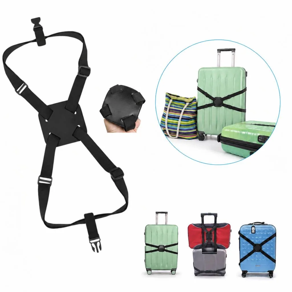 Adjustable Suitcase Belt Strap Kit for Travel Luggage 2