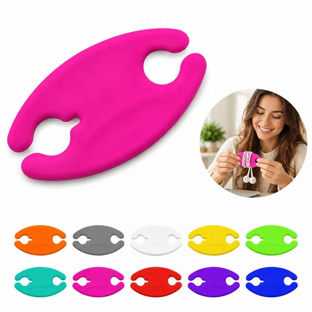 Cable Winder Clips with Adhesive Mount for Tangle-Free Cord 2