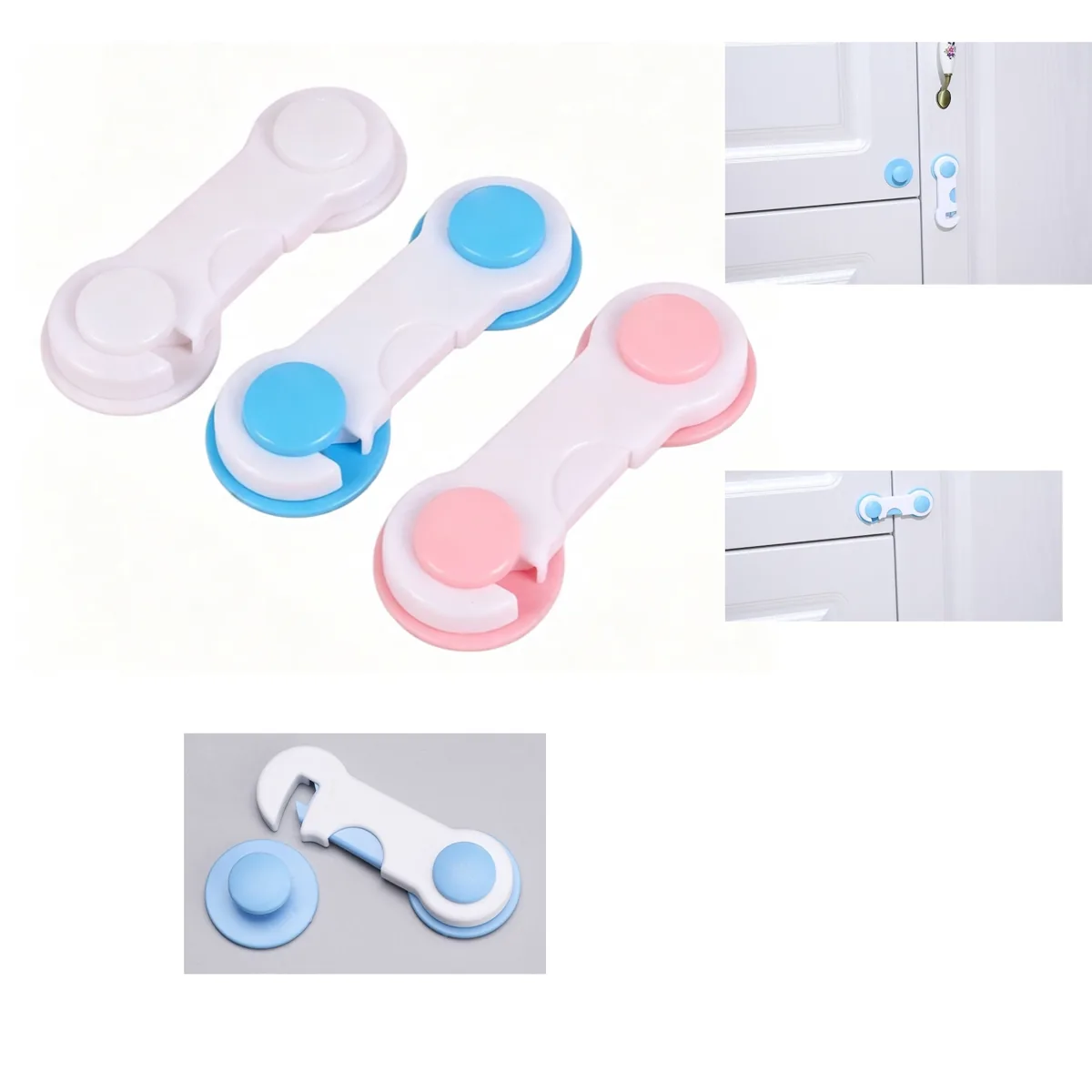 Child Safety Cabinet Lock with Adhesive Mount 2