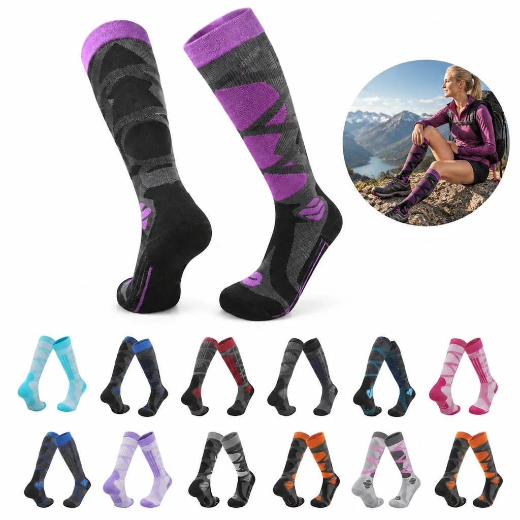 Warm Fleece-Lined Wool Socks for Cold Weather 2