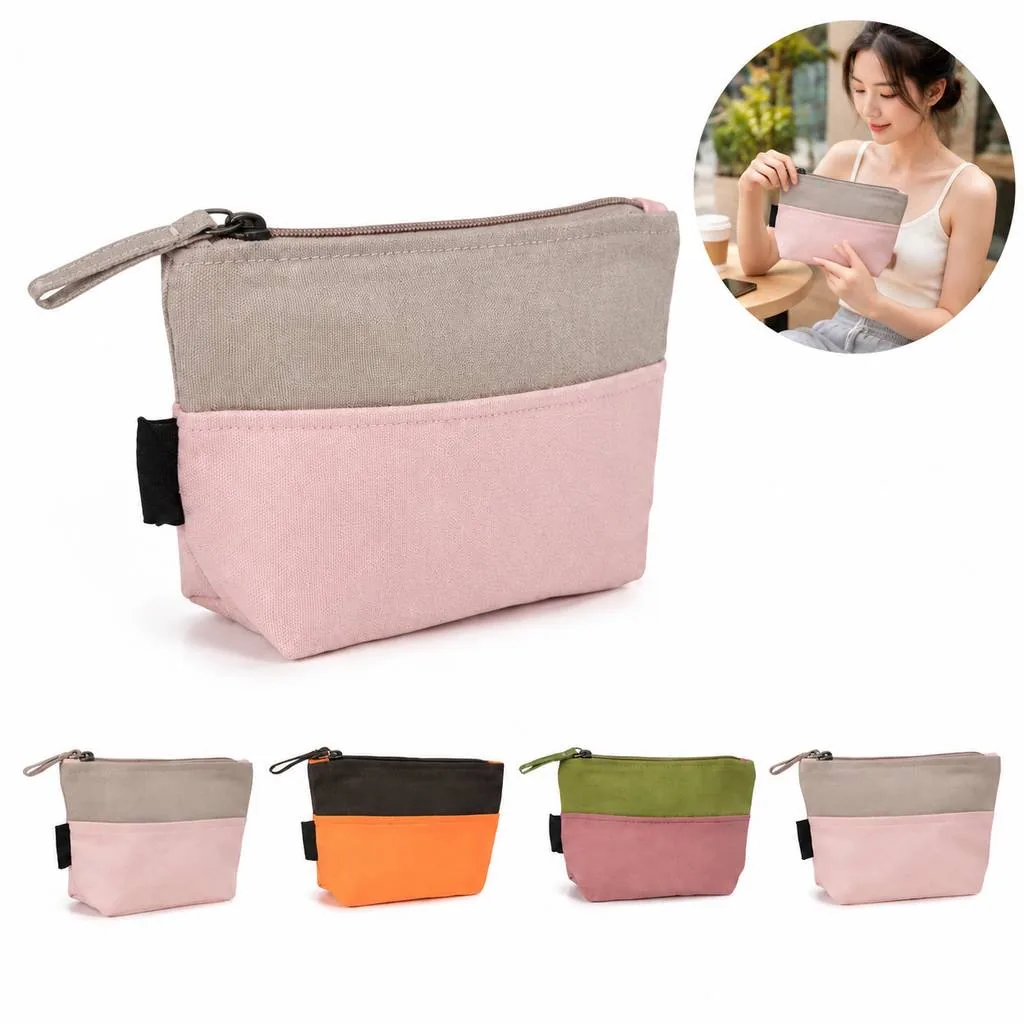 Eco-Friendly Organic Cotton Makeup Pouch 2