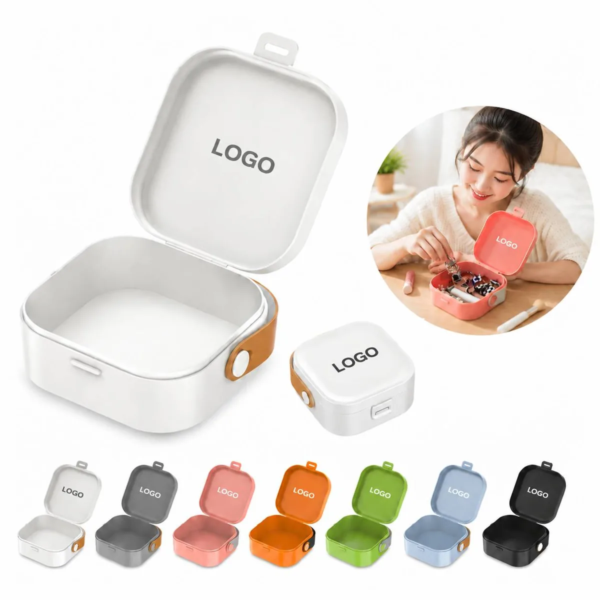 Compact Travel Cable Organizer Case for Earphones and