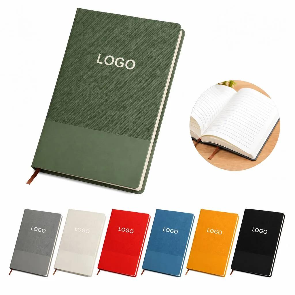 A5 Hardcover Notebook with Elastic Closure for Planning