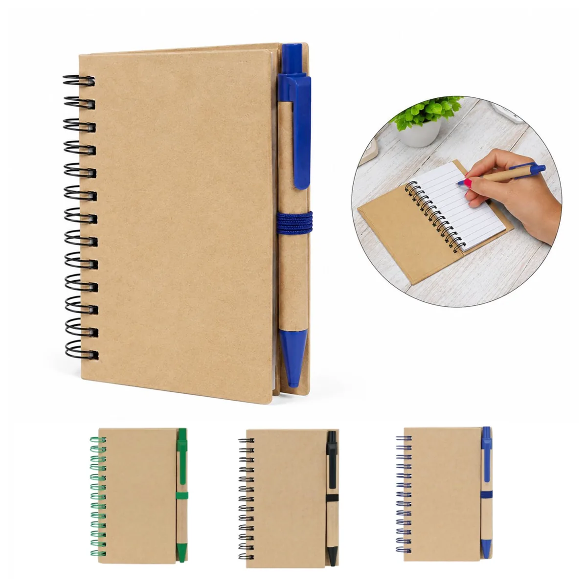 Compact Travel Writing Set with Notebook and Pen 2